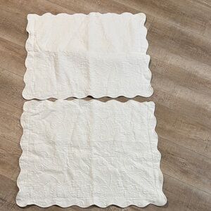 White Quilted Pillow Shams